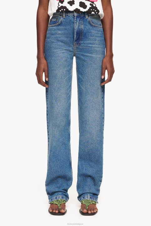 rechte volledige lengte - rechte jeans Bimba Y Lola blauw kleding 4HDL448