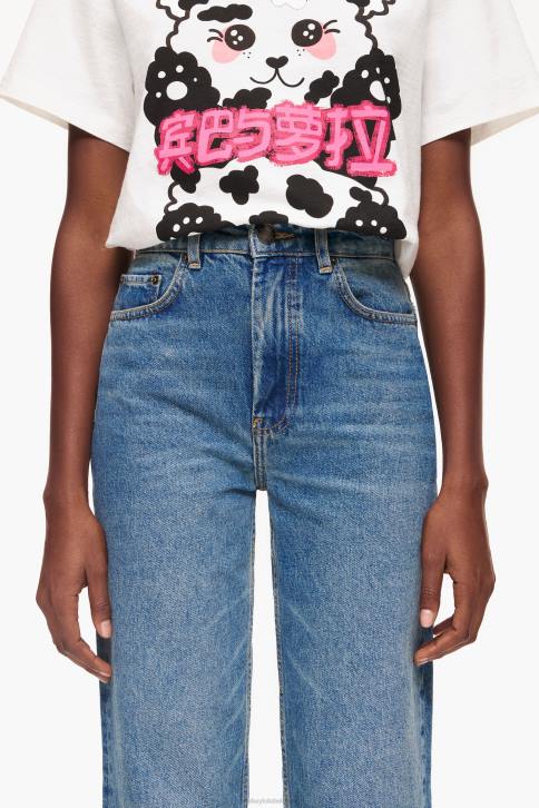 rechte volledige lengte - rechte jeans Bimba Y Lola blauw kleding 4HDL448