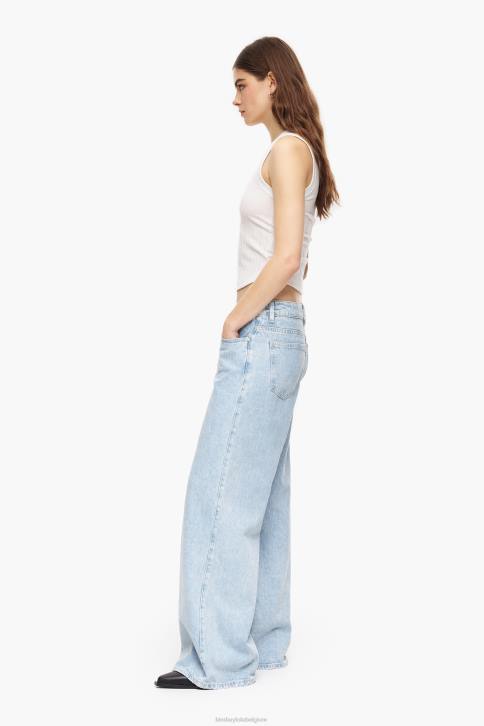 wijde pijpen - jeans met wijde pijpen Bimba Y Lola blauw kleding 4HDL432