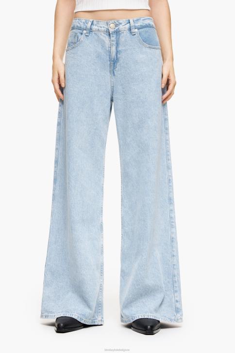 wijde pijpen - jeans met wijde pijpen Bimba Y Lola blauw kleding 4HDL432