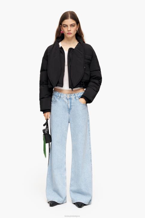 wijde pijpen - jeans met wijde pijpen Bimba Y Lola blauw kleding 4HDL432