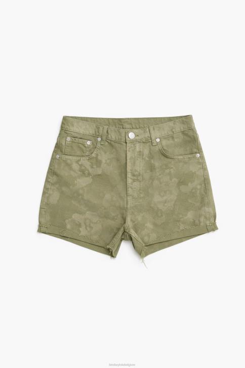 Camouflage bermuda met pandaprint Bimba Y Lola khaki kleding 4HDL423