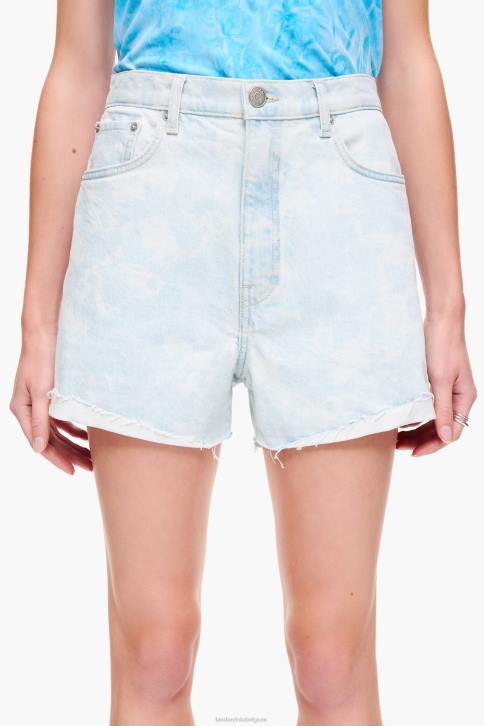 lichte camouflage bermuda met pandaprint Bimba Y Lola blauw kleding 4HDL422