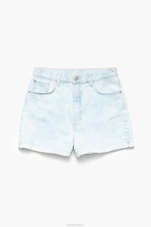 lichte camouflage bermuda met pandaprint Bimba Y Lola blauw kleding 4HDL422