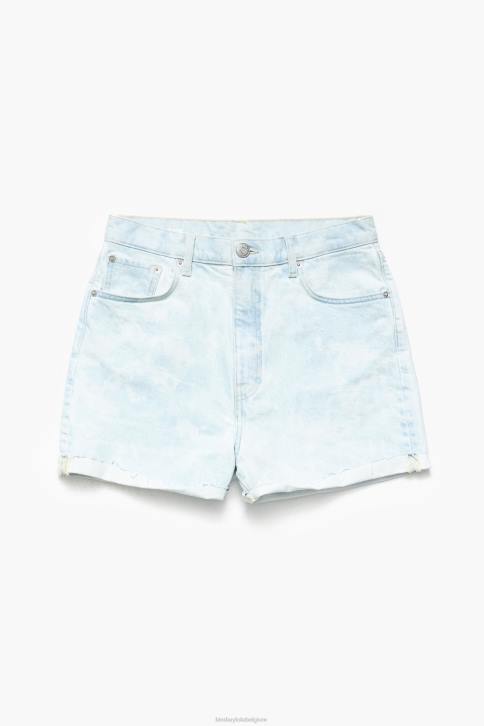 lichte camouflage bermuda met pandaprint Bimba Y Lola blauw kleding 4HDL424