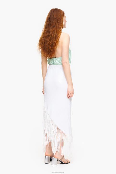 midi-rok met pailletten Bimba Y Lola wit kleding 4HDL462