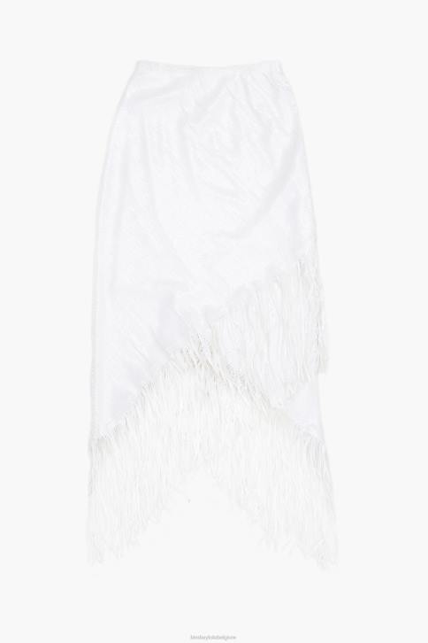 midi-rok met pailletten Bimba Y Lola wit kleding 4HDL462