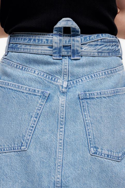 midi-wikkelrok van denim Bimba Y Lola blauw kleding 4HDL456