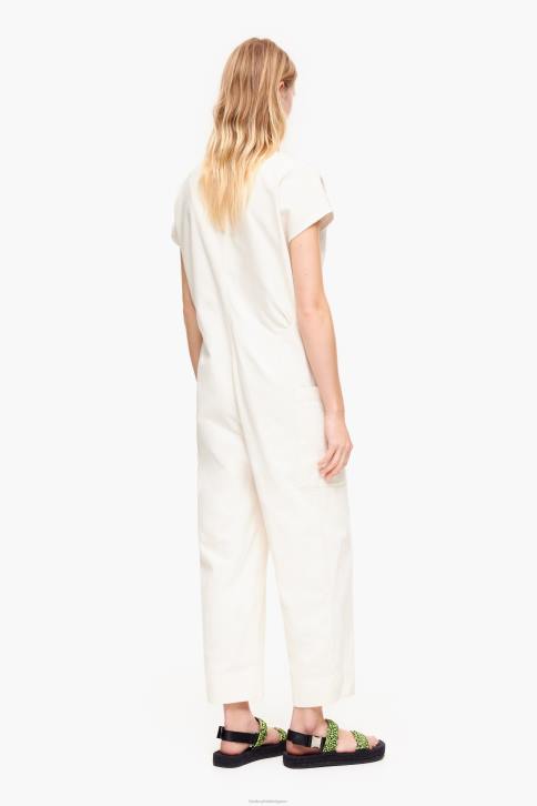 denim lange jumpsuit Bimba Y Lola ivoor kleding 4HDL194