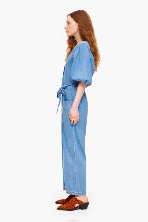 jumpsuit van licht spijkerstof Bimba Y Lola blauw kleding 4HDL179