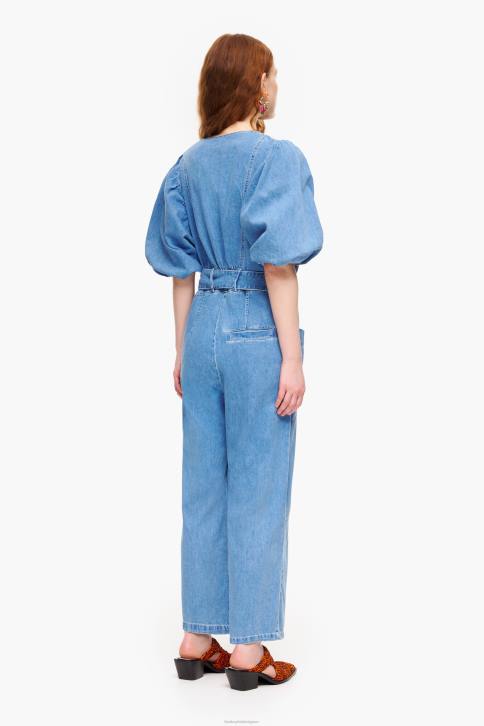 jumpsuit van licht spijkerstof Bimba Y Lola blauw kleding 4HDL179