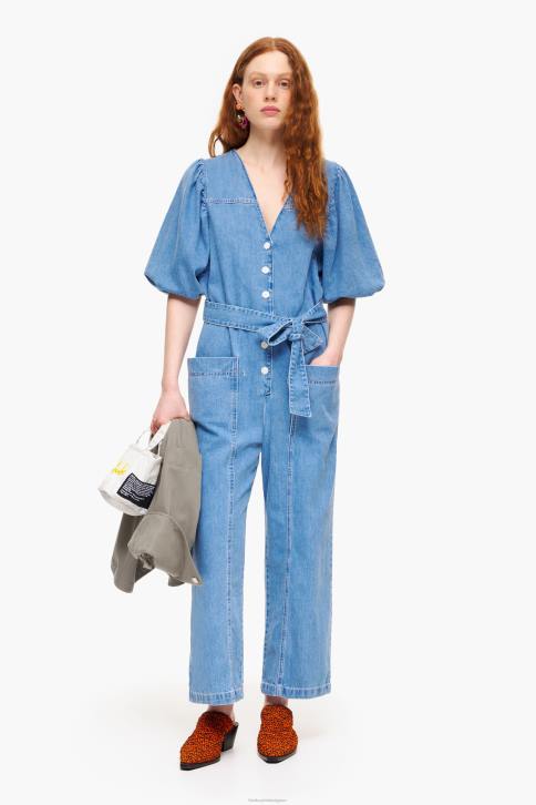 jumpsuit van licht spijkerstof Bimba Y Lola blauw kleding 4HDL179