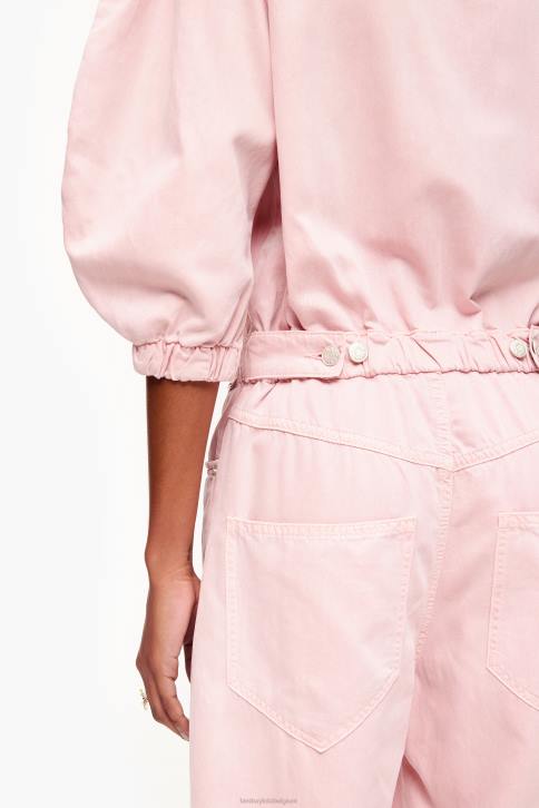 jumpsuit van licht spijkerstof Bimba Y Lola roze kleding 4HDL195