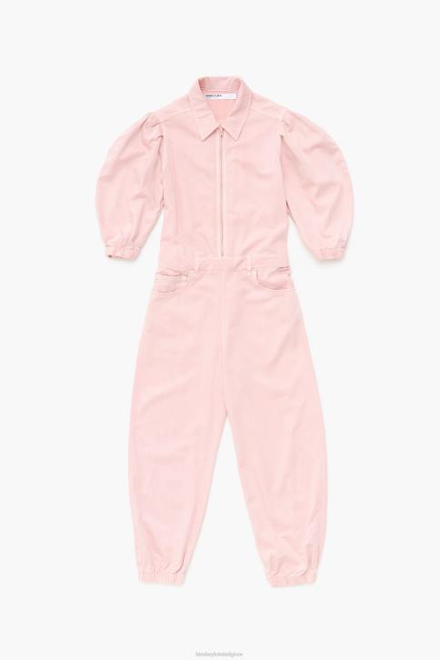 jumpsuit van licht spijkerstof Bimba Y Lola roze kleding 4HDL195