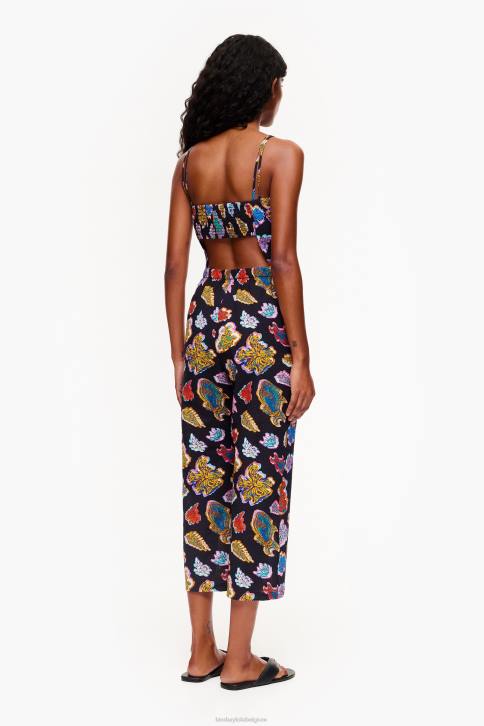 lange vis zee vloeistof jumpsuit Bimba Y Lola zwart kleding 4HDL177