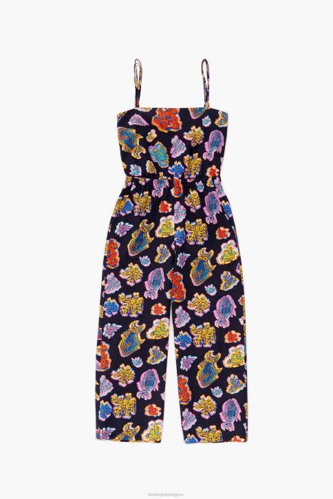 lange vis zee vloeistof jumpsuit Bimba Y Lola zwart kleding 4HDL177