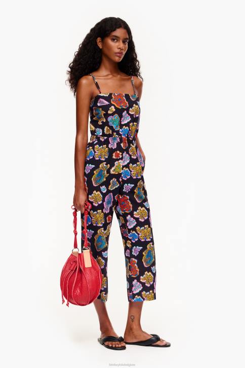 lange vis zee vloeistof jumpsuit Bimba Y Lola zwart kleding 4HDL177