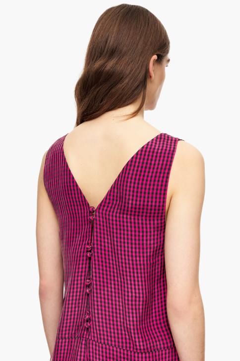 vloeiende jumpsuit met gingham-ruit Bimba Y Lola fuchsia kleding 4HDL242