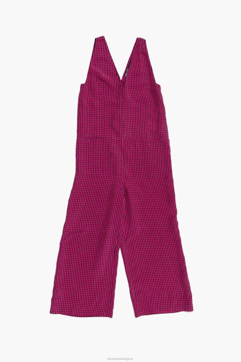 vloeiende jumpsuit met gingham-ruit Bimba Y Lola fuchsia kleding 4HDL242
