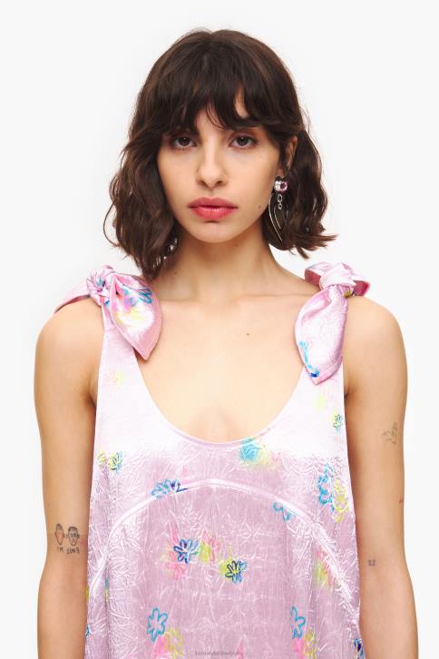 A-lijn midi-jurk met bloemenprint Bimba Y Lola roze kleding 4HDL214