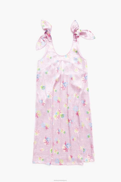 A-lijn midi-jurk met bloemenprint Bimba Y Lola roze kleding 4HDL214