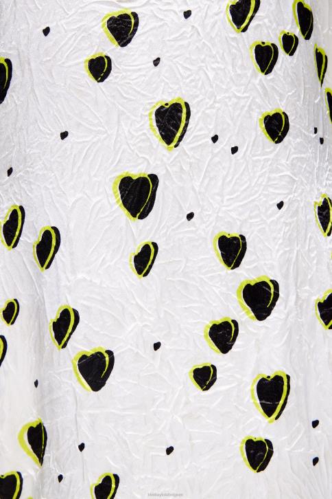Vloeiende midi-jurk met kleine print Bimba Y Lola harten kleding 4HDL203