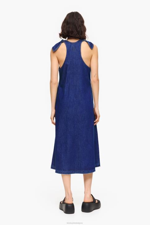 donkere a-lijn spijkerjurk Bimba Y Lola blauw kleding 4HDL202