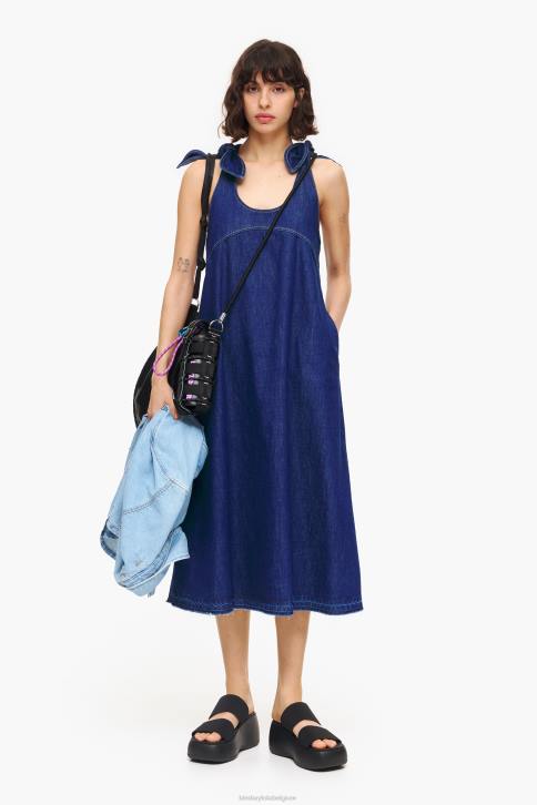 donkere a-lijn spijkerjurk Bimba Y Lola blauw kleding 4HDL202