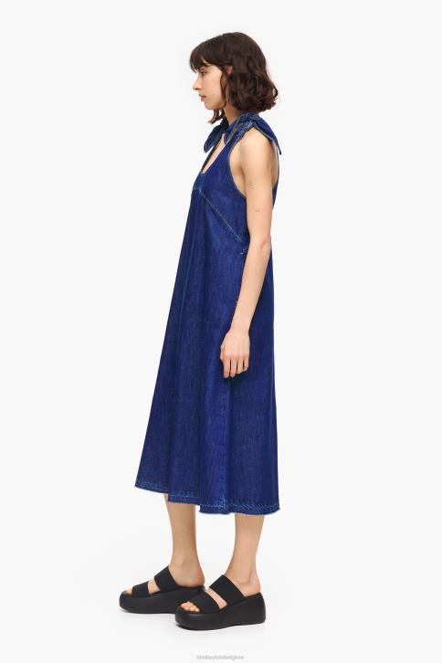 donkere a-lijn spijkerjurk Bimba Y Lola blauw kleding 4HDL513