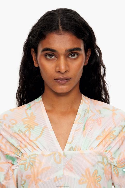 jersey midi-jurk met bloemenprint Bimba Y Lola graffiti kleding 4HDL234