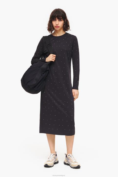 jurk antraciet glitter Bimba Y Lola stromend kleding 4HDL216