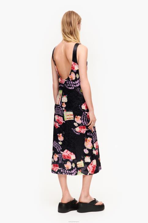 jurk met structuurprint Bimba Y Lola bijnaam foto kleding 4HDL200