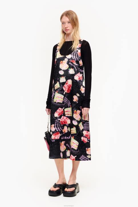 jurk met structuurprint Bimba Y Lola bijnaam foto kleding 4HDL200