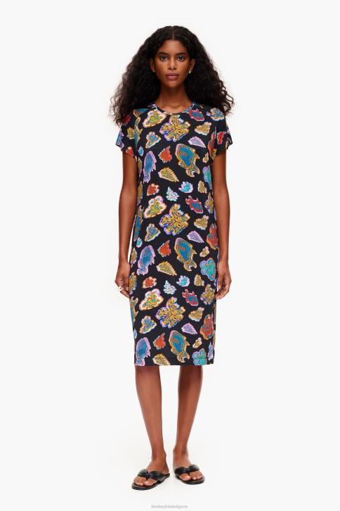 korte vis zee jurk Bimba Y Lola zwart kleding 4HDL173