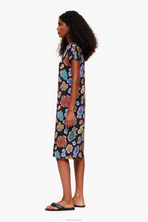korte vis zee jurk Bimba Y Lola zwart kleding 4HDL173