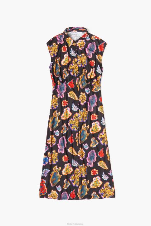 lange vis zee jurk Bimba Y Lola zwart kleding 4HDL176