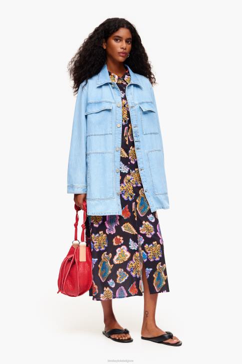 lange vis zee jurk Bimba Y Lola zwart kleding 4HDL176