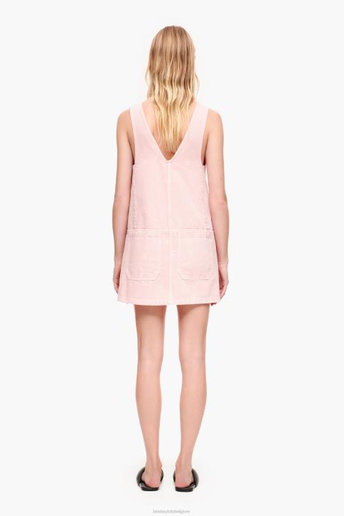 lichte korte spijkerjurk Bimba Y Lola roze kleding 4HDL192