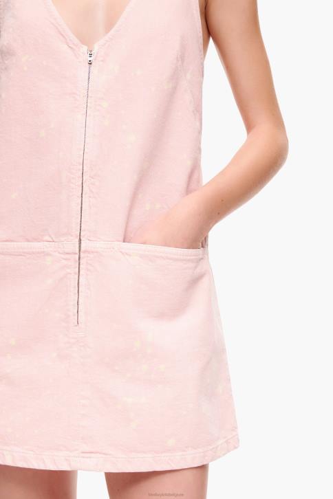 lichte korte spijkerjurk Bimba Y Lola roze kleding 4HDL192