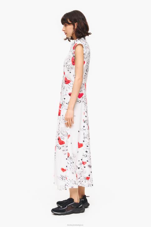 maxi-jurk met hartjesprint Bimba Y Lola bijnaam kleding 4HDL226