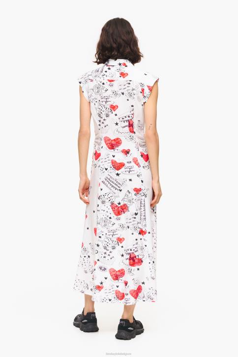 maxi-jurk met hartjesprint Bimba Y Lola bijnaam kleding 4HDL226