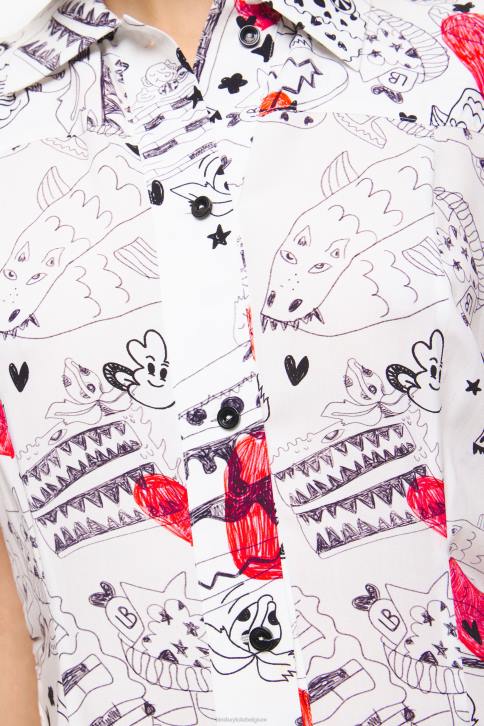 maxi-jurk met hartjesprint Bimba Y Lola bijnaam kleding 4HDL226