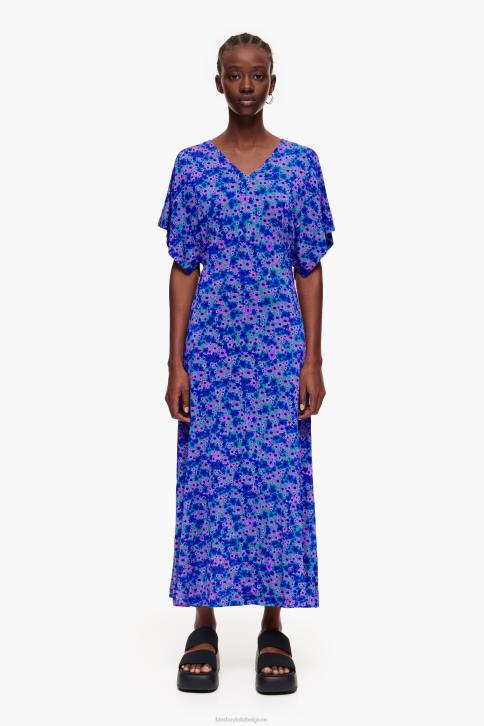 midi-jurk met volledige print Bimba Y Lola bloemen kleding 4HDL209
