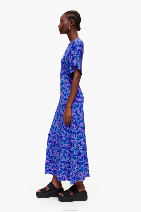 midi-jurk met volledige print Bimba Y Lola bloemen kleding 4HDL209