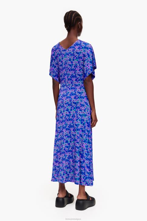 midi-jurk met volledige print Bimba Y Lola bloemen kleding 4HDL209