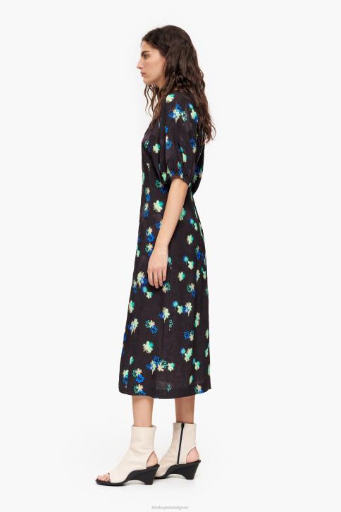 vloeiende jurk met bloemenprint Bimba Y Lola spuiten kleding 4HDL233