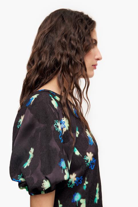 vloeiende jurk met bloemenprint Bimba Y Lola spuiten kleding 4HDL233
