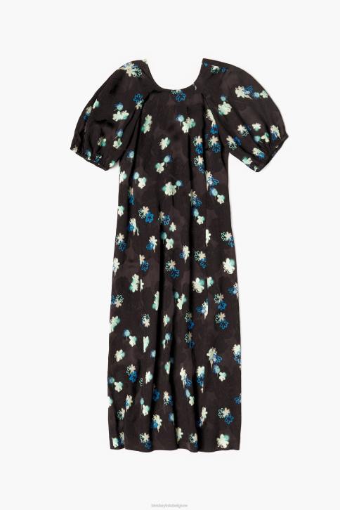 vloeiende jurk met bloemenprint Bimba Y Lola spuiten kleding 4HDL233