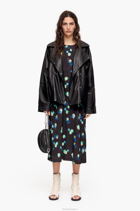 vloeiende jurk met bloemenprint Bimba Y Lola spuiten kleding 4HDL233