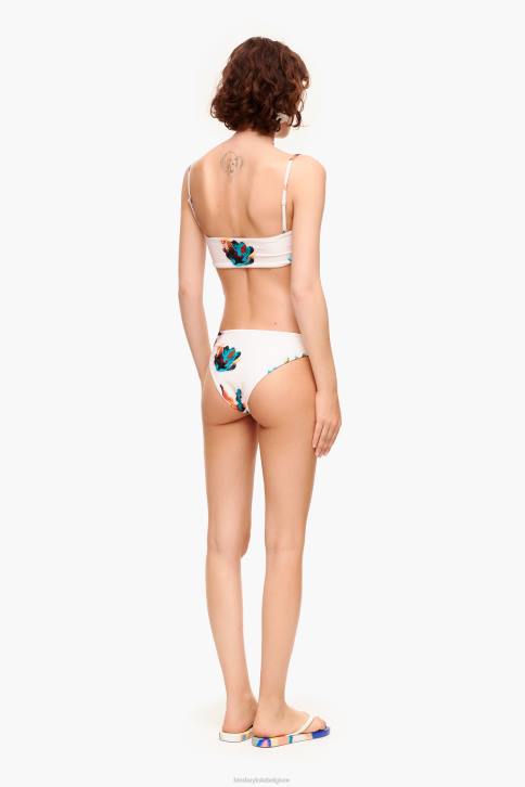 bikini met koraalprint Bimba Y Lola wit kleding 4HDL879
